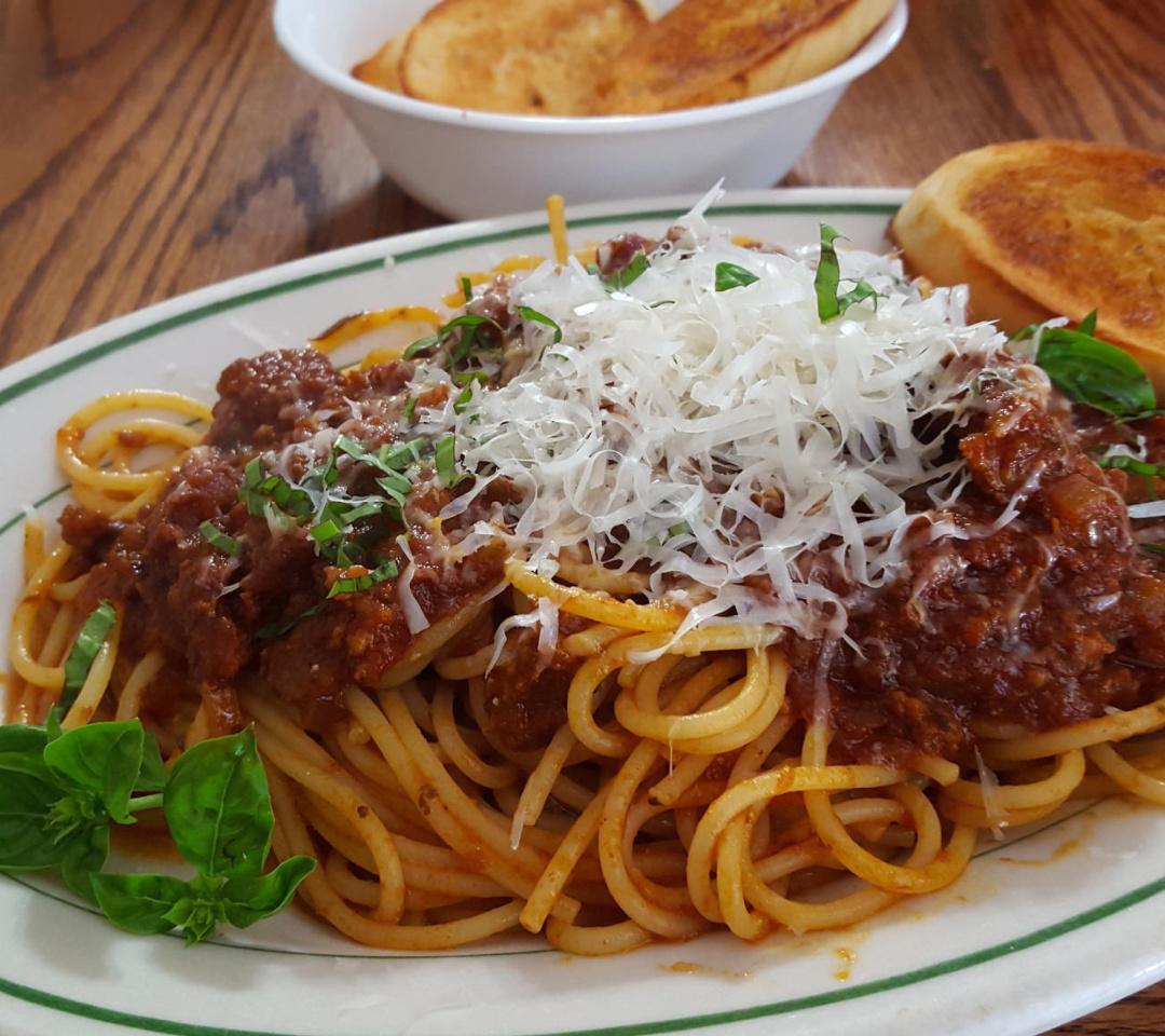 Das Spaghetti bolognese Wallpaper 1080x960
