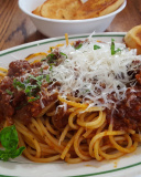 Обои Spaghetti bolognese 128x160
