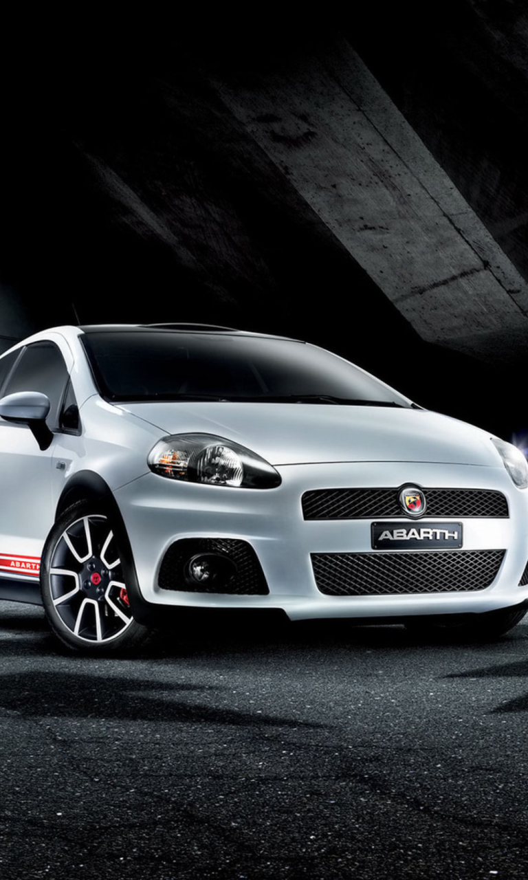 Обои Fiat Grande Punto Abarth 768x1280