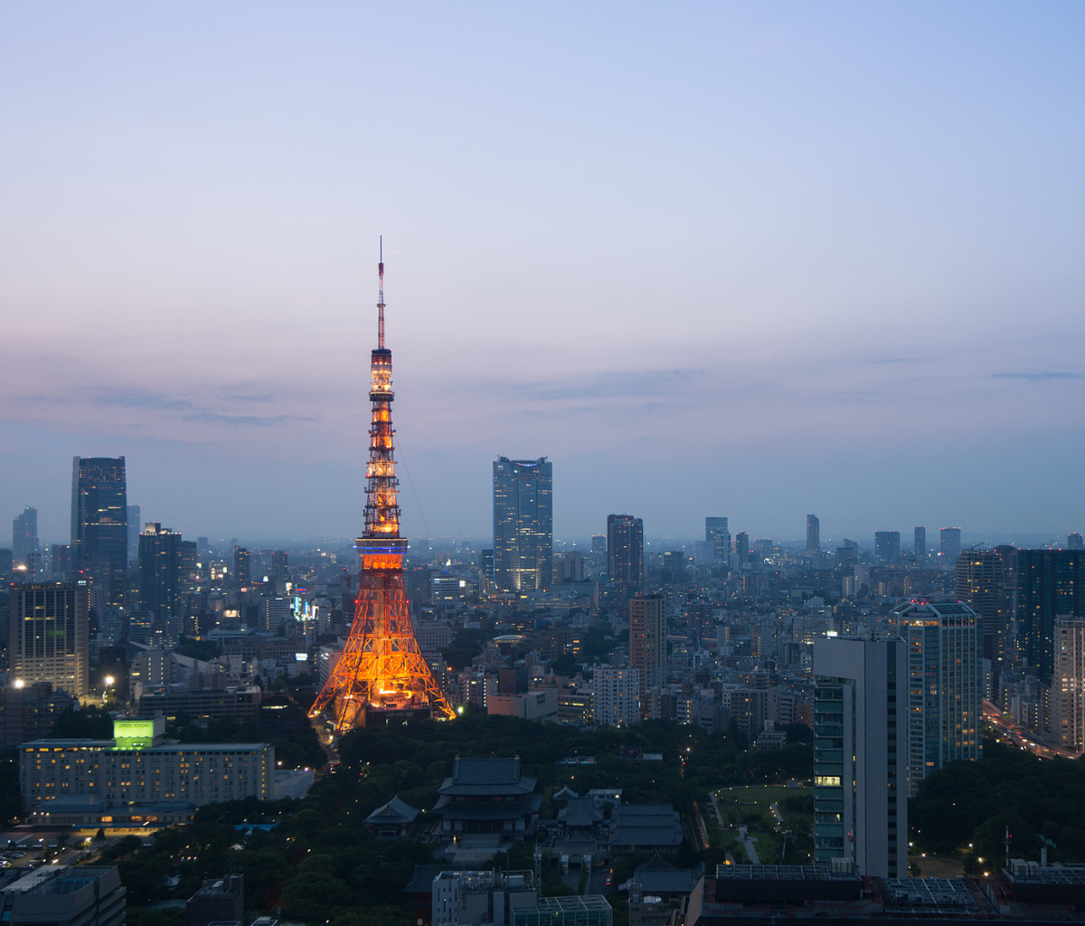 Sfondi Twilight in Tokyo 1200x1024