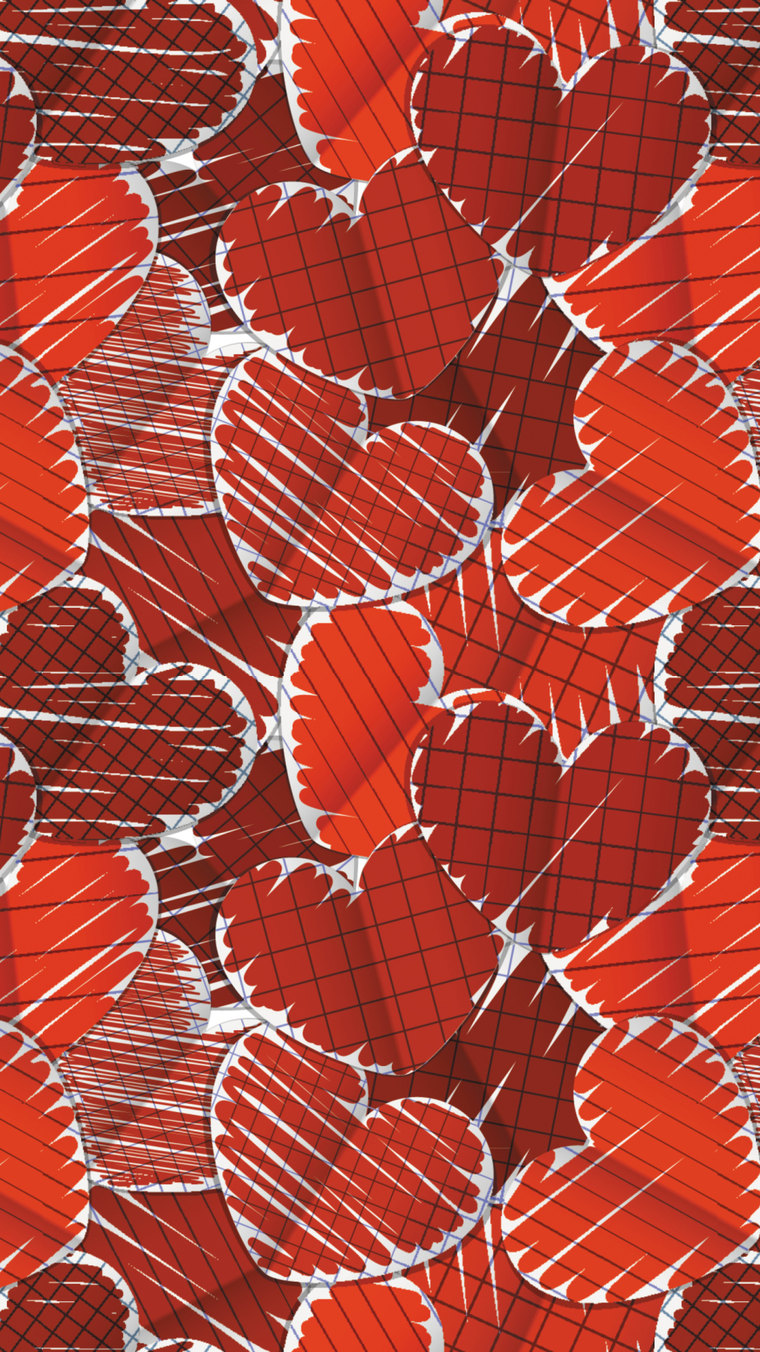 Das Valentine's Hearts Wallpaper 1080x1920