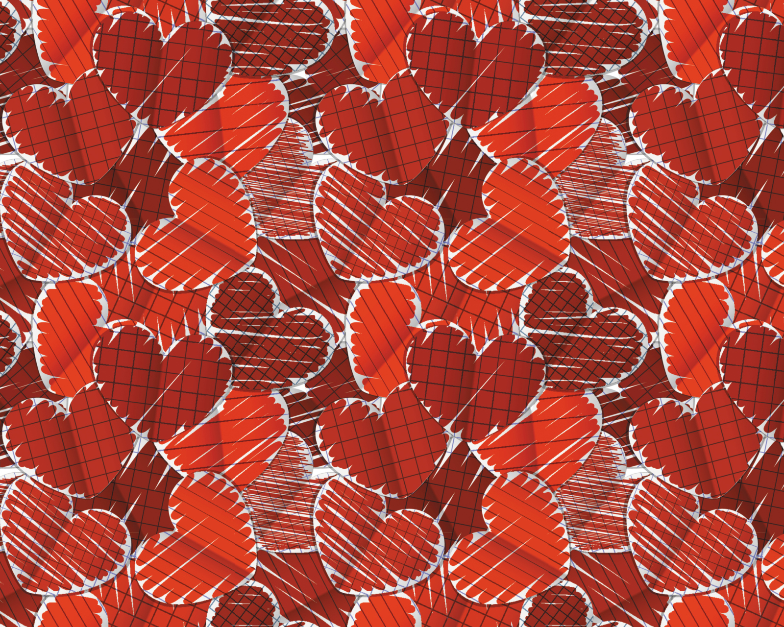 Das Valentine's Hearts Wallpaper 1600x1280