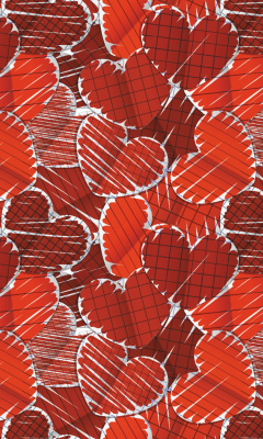 Das Valentine's Hearts Wallpaper 240x400