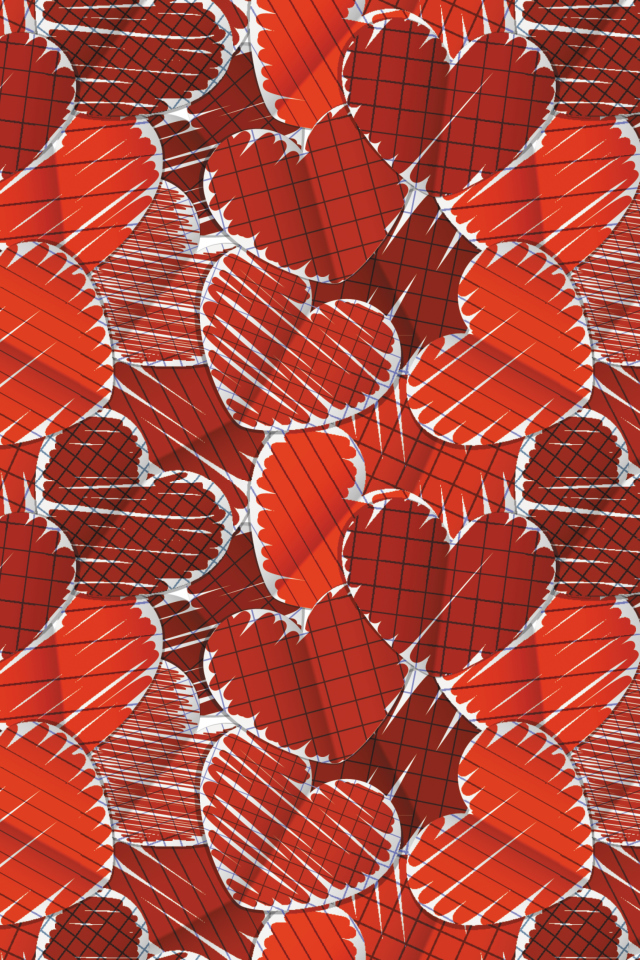 Valentine's Hearts wallpaper 640x960