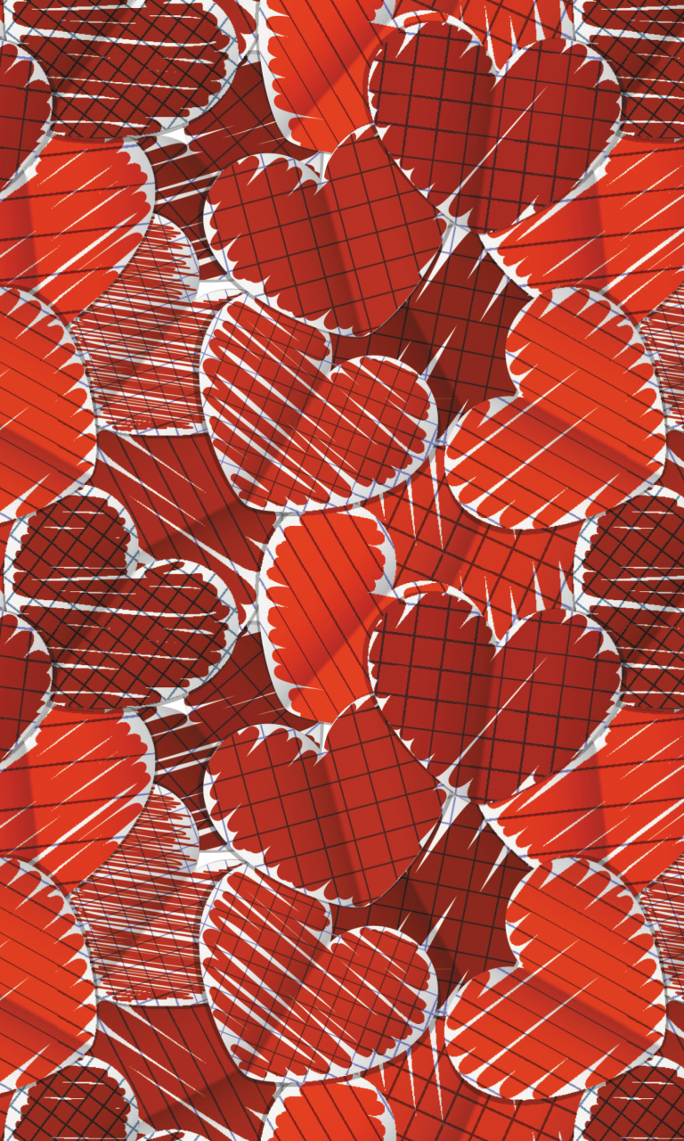 Valentine's Hearts wallpaper 768x1280