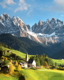 Fondo de pantalla House In Italian Alps 128x160