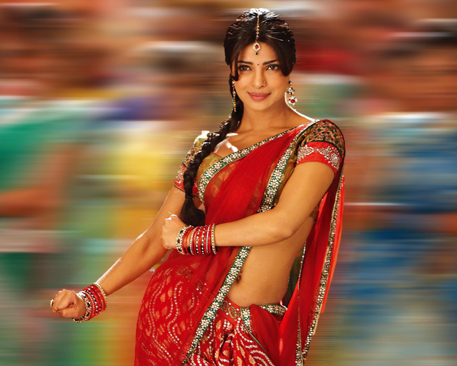 Fondo de pantalla Priyanka Chopra In Saree 1600x1280