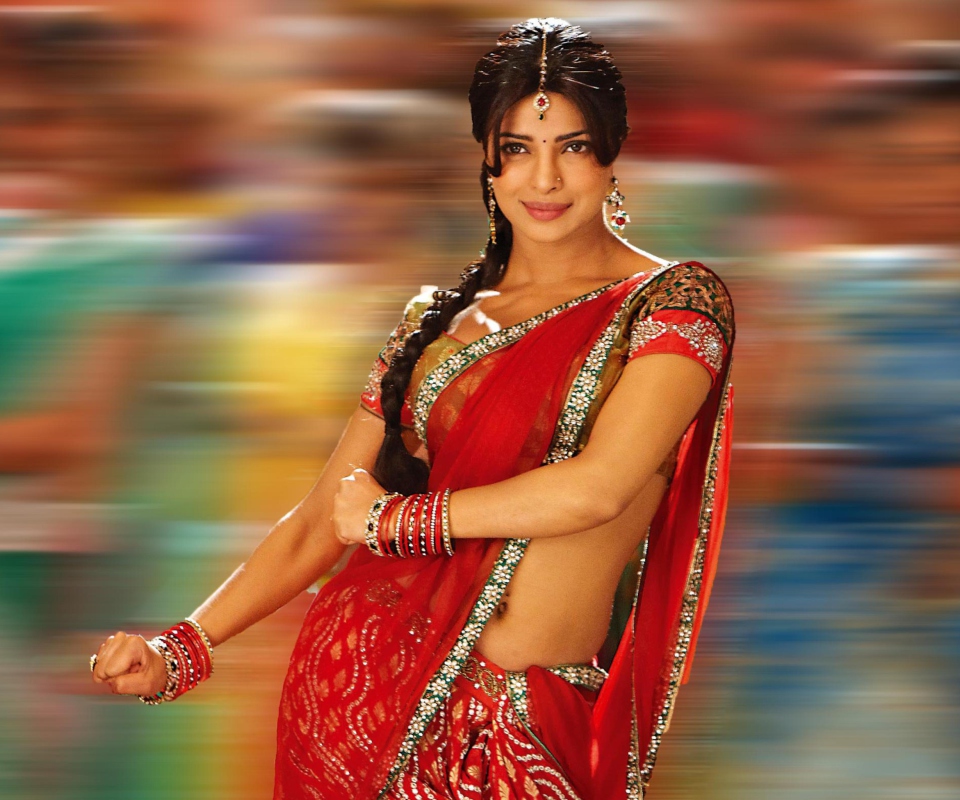 Screenshot №1 pro téma Priyanka Chopra In Saree 960x800