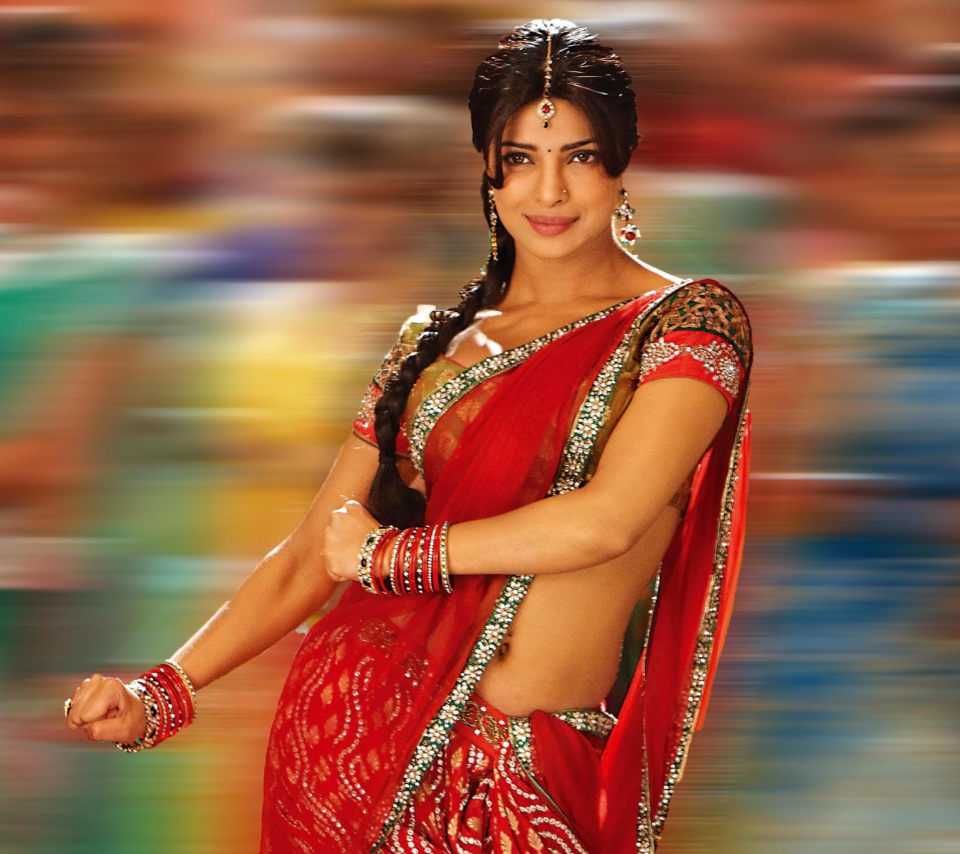 Das Priyanka Chopra In Saree Wallpaper 960x854