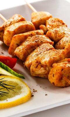 Sfondi Chicken Skewers 240x400