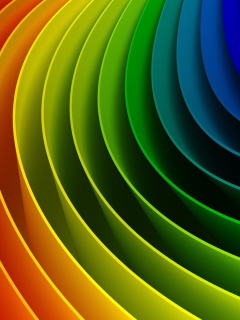 Fondo de pantalla Abstract Rainbow 240x320