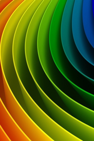 Fondo de pantalla Abstract Rainbow 320x480