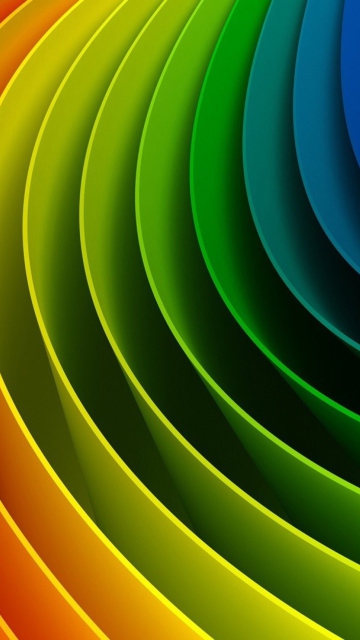 Fondo de pantalla Abstract Rainbow 360x640