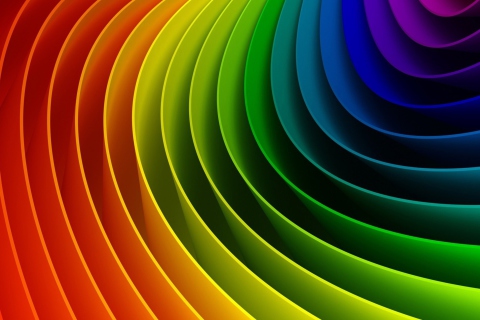 Screenshot №1 pro téma Abstract Rainbow 480x320