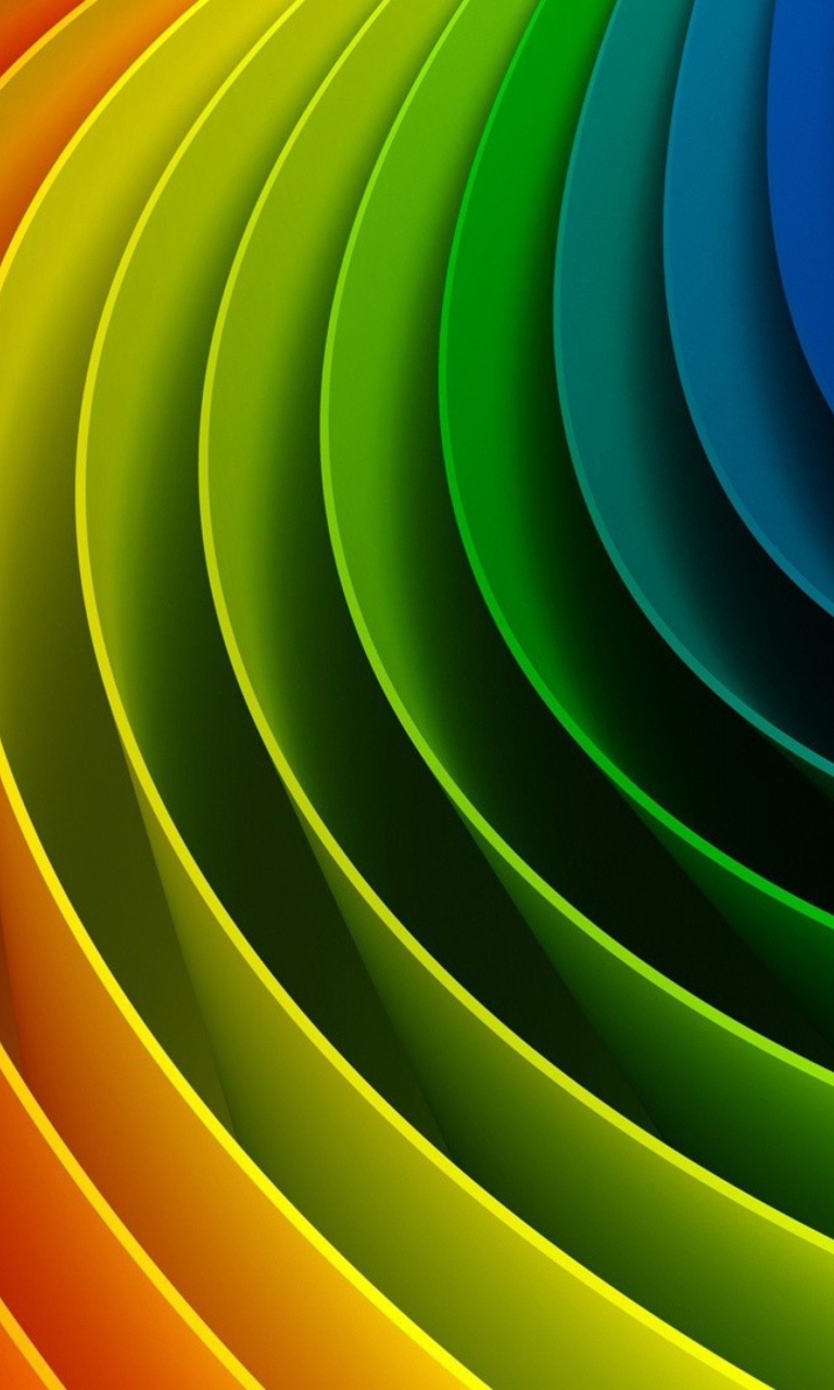 Обои Abstract Rainbow 768x1280