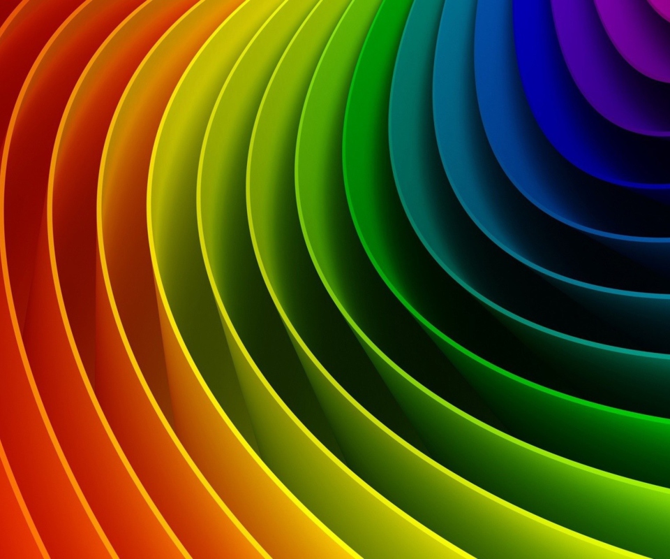 Das Abstract Rainbow Wallpaper 960x800
