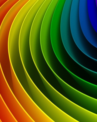 Kostenloses Abstract Rainbow Wallpaper für Nokia X2-02