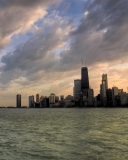 Das Chicago Skyline Wallpaper 128x160