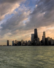 Das Chicago Skyline Wallpaper 176x220