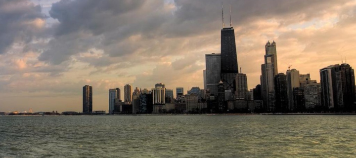 Fondo de pantalla Chicago Skyline 720x320