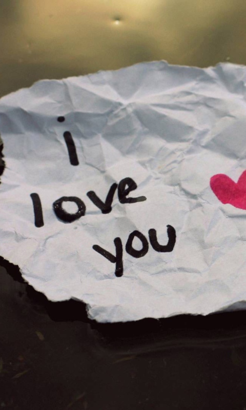 I Love You wallpaper 480x800