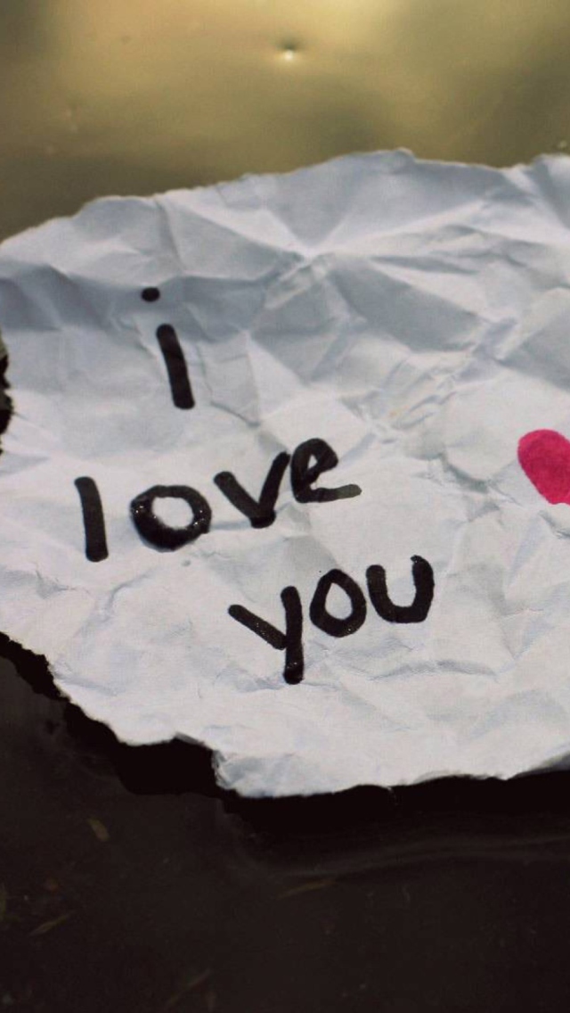 I Love You wallpaper 640x1136