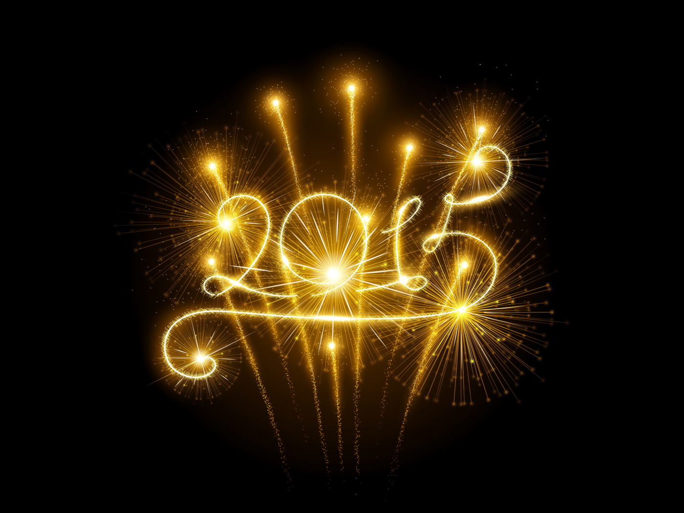 Fondo de pantalla 2015 Happy New Year Fireworks 1400x1050
