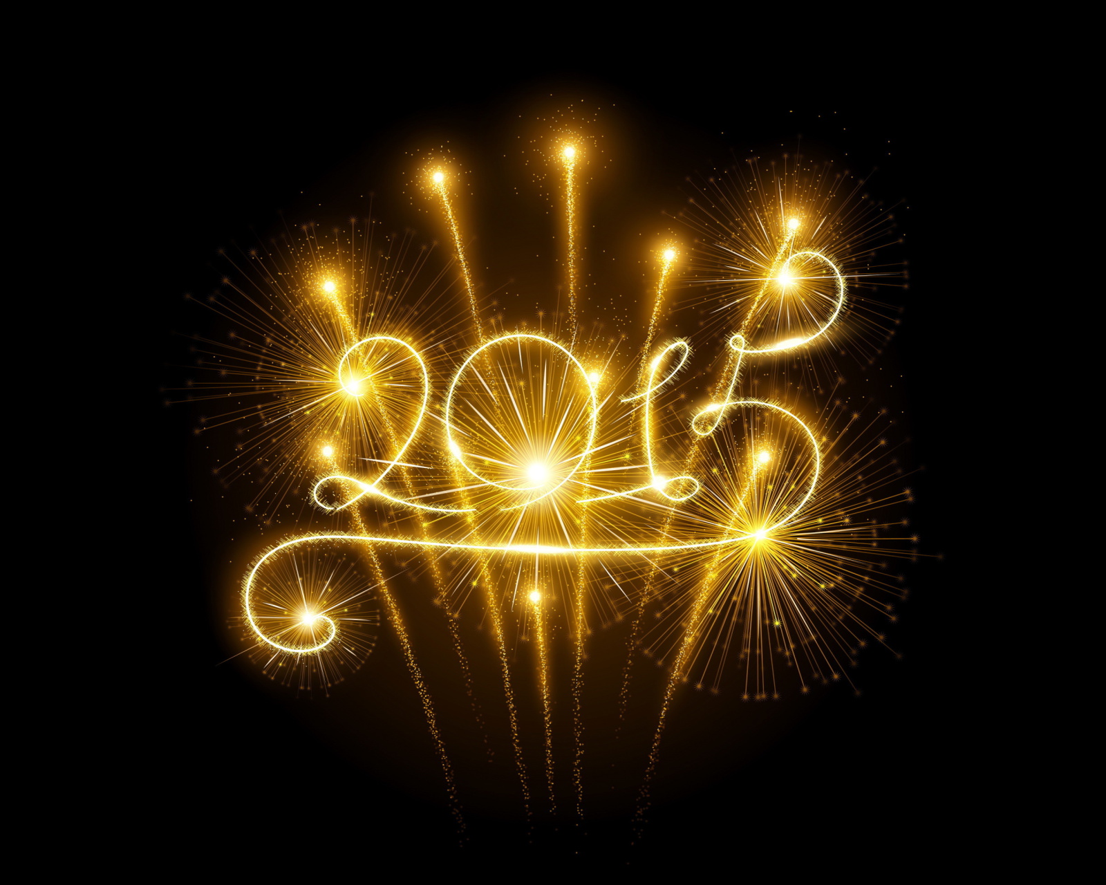 Das 2015 Happy New Year Fireworks Wallpaper 1600x1280