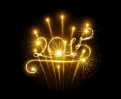 Обои 2015 Happy New Year Fireworks 176x144