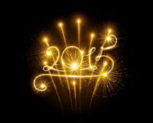 Обои 2015 Happy New Year Fireworks 220x176