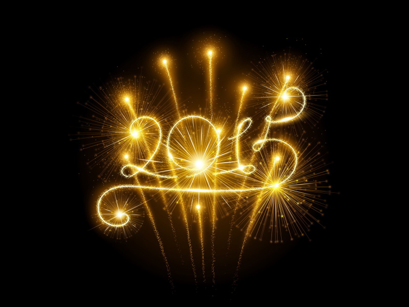 2015 Happy New Year Fireworks wallpaper 800x600