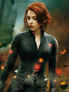 Das The Avengers - Black Widow Wallpaper 240x320