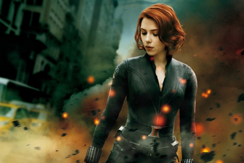 Fondo de pantalla The Avengers - Black Widow 480x320