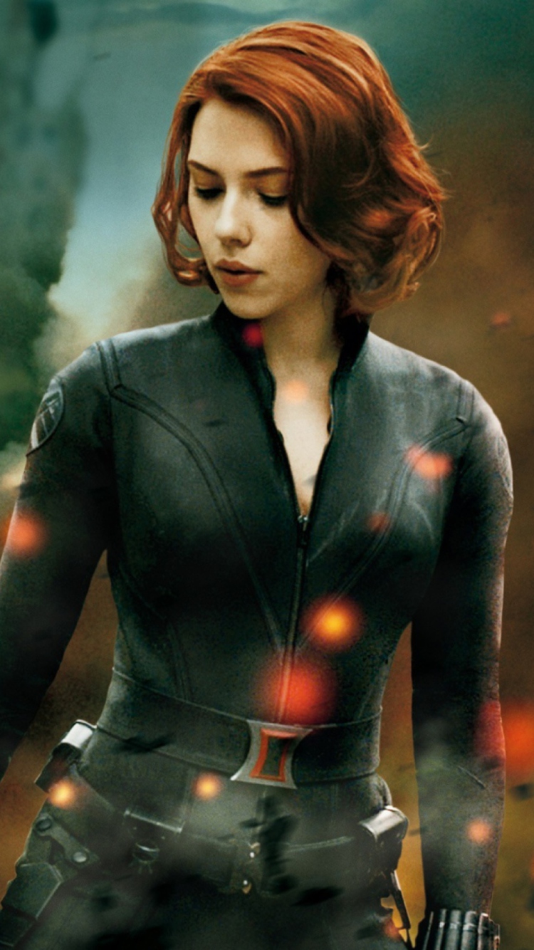 The Avengers - Black Widow wallpaper 750x1334