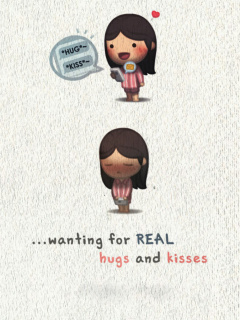 Love Is Hug And Kiss screenshot #1 240x320