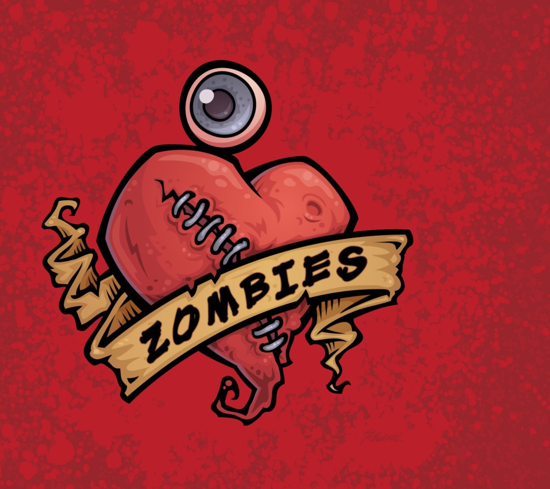 Обои Zombies Heart 1080x960