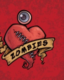 Обои Zombies Heart 128x160
