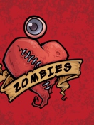 Fondo de pantalla Zombies Heart 132x176