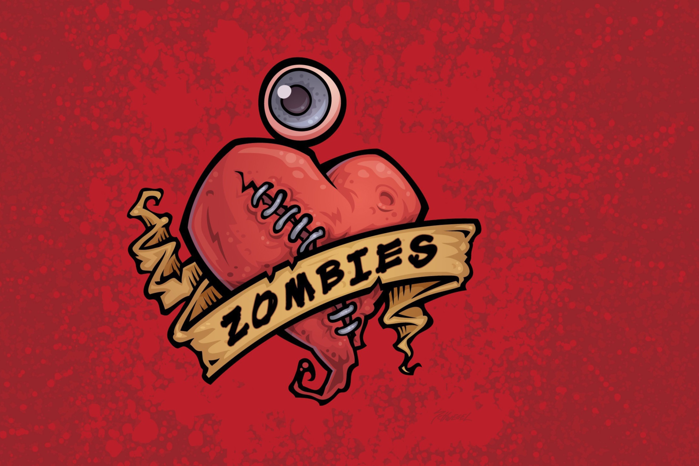 Fondo de pantalla Zombies Heart 2880x1920