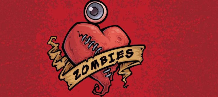 Zombies Heart wallpaper 720x320