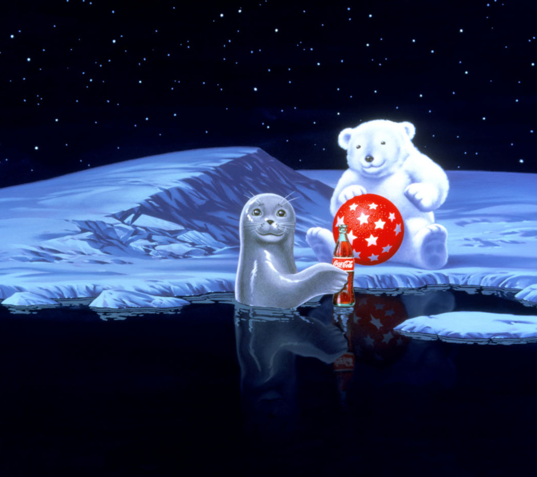 Screenshot №1 pro téma Coca-Cola Christmas Party On North Pole 1080x960