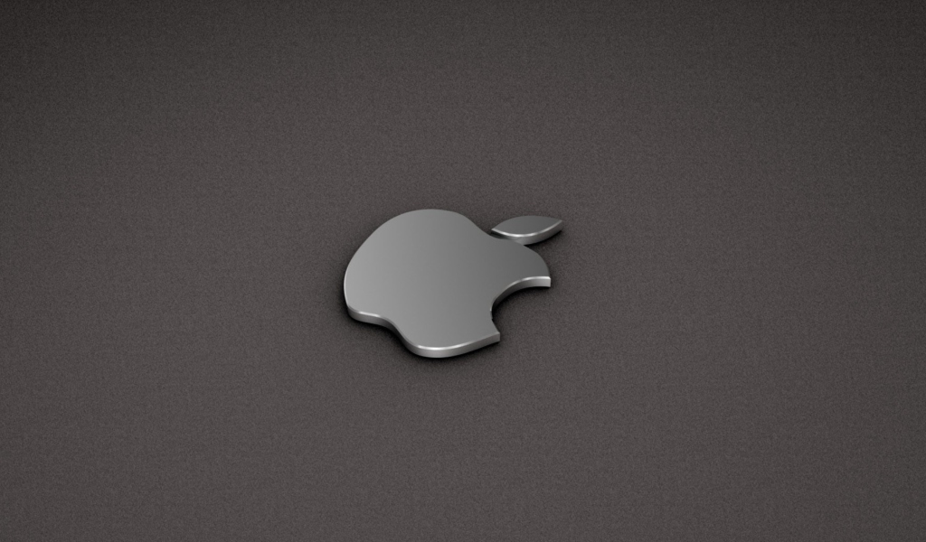 Screenshot №1 pro téma Apple Logo Metallic 1024x600