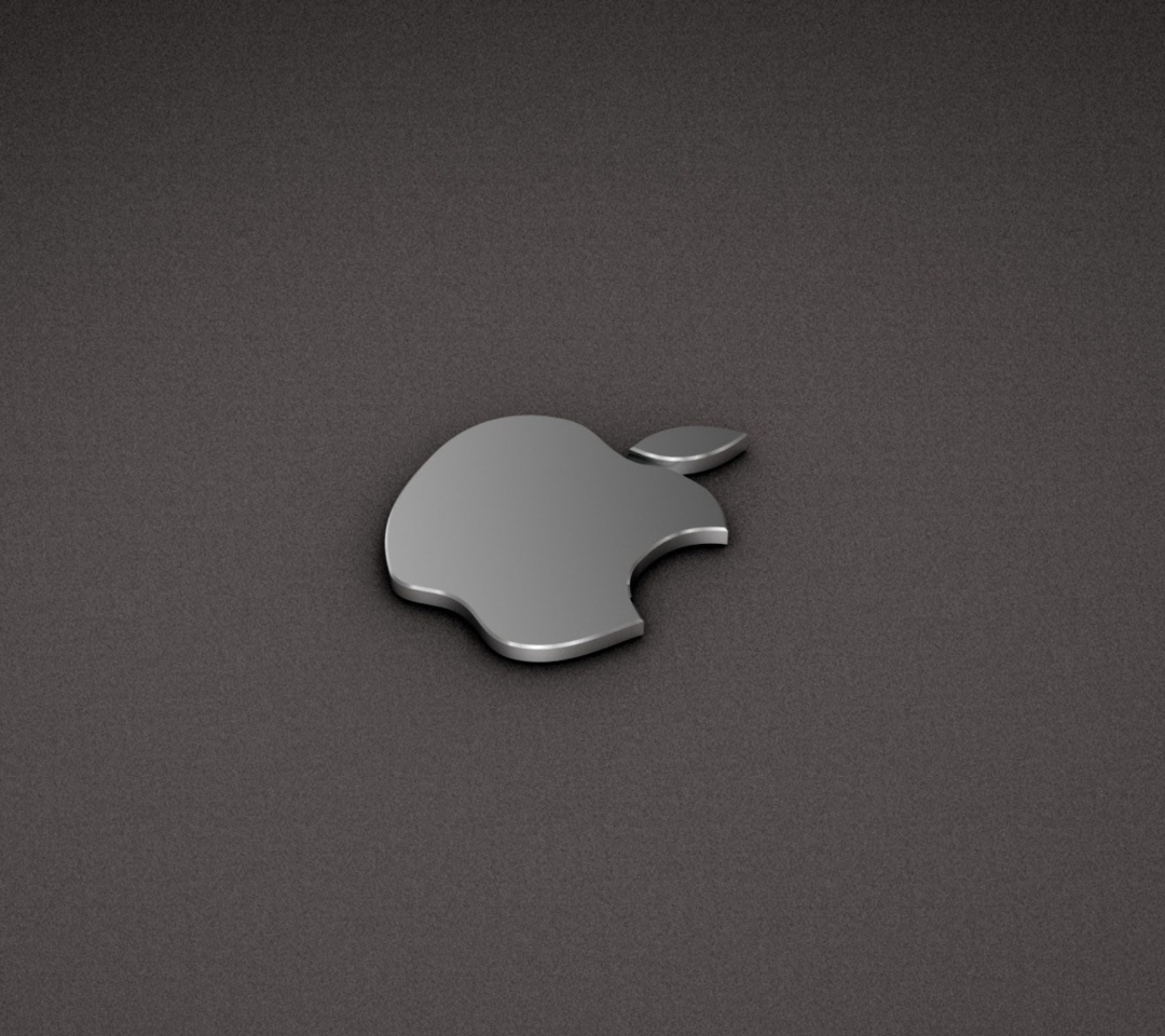 Apple Logo Metallic wallpaper 1080x960