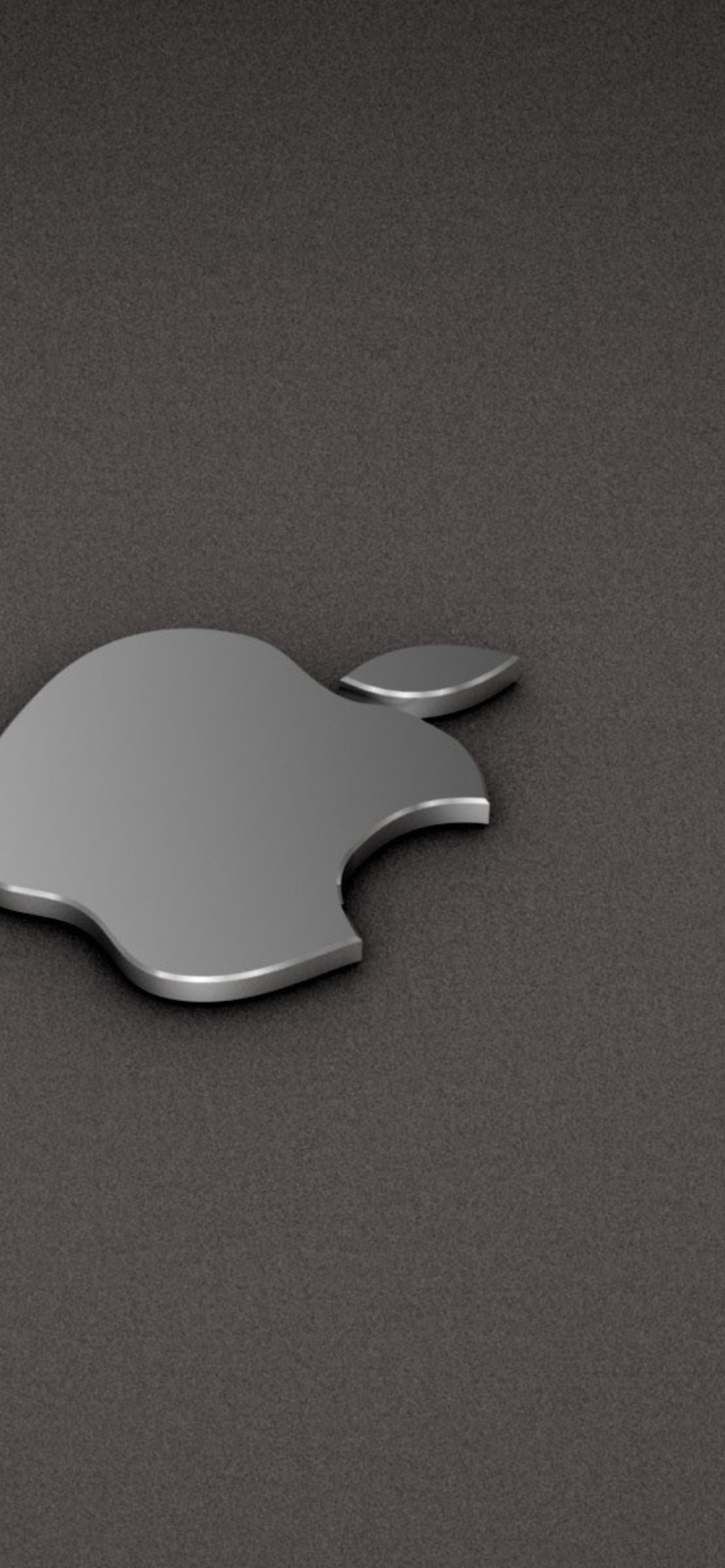 Обои Apple Logo Metallic 1170x2532