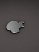 Das Apple Logo Metallic Wallpaper 132x176