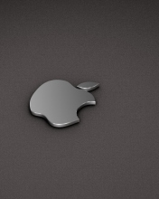 Apple Logo Metallic wallpaper 176x220