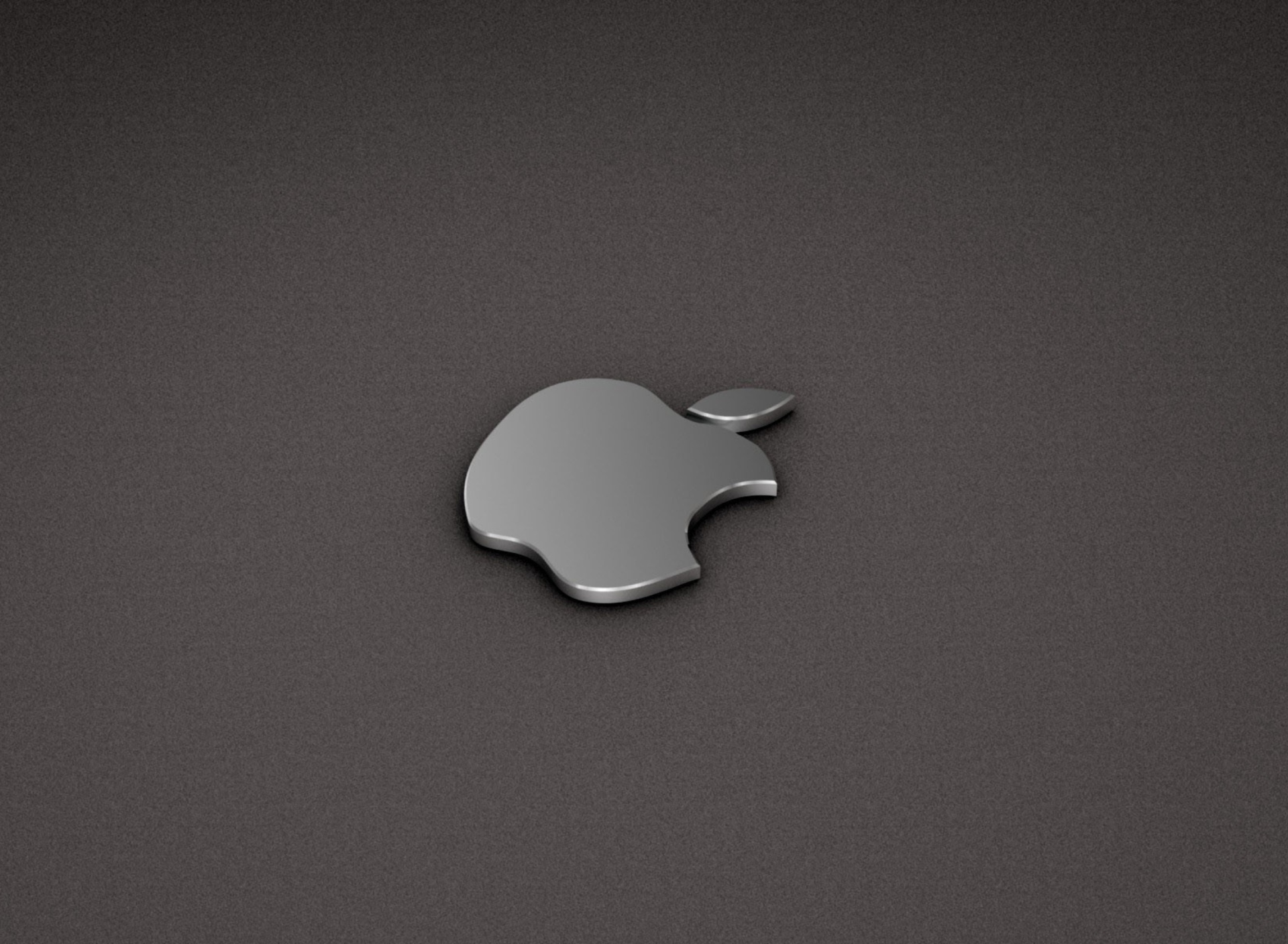 Обои Apple Logo Metallic 1920x1408