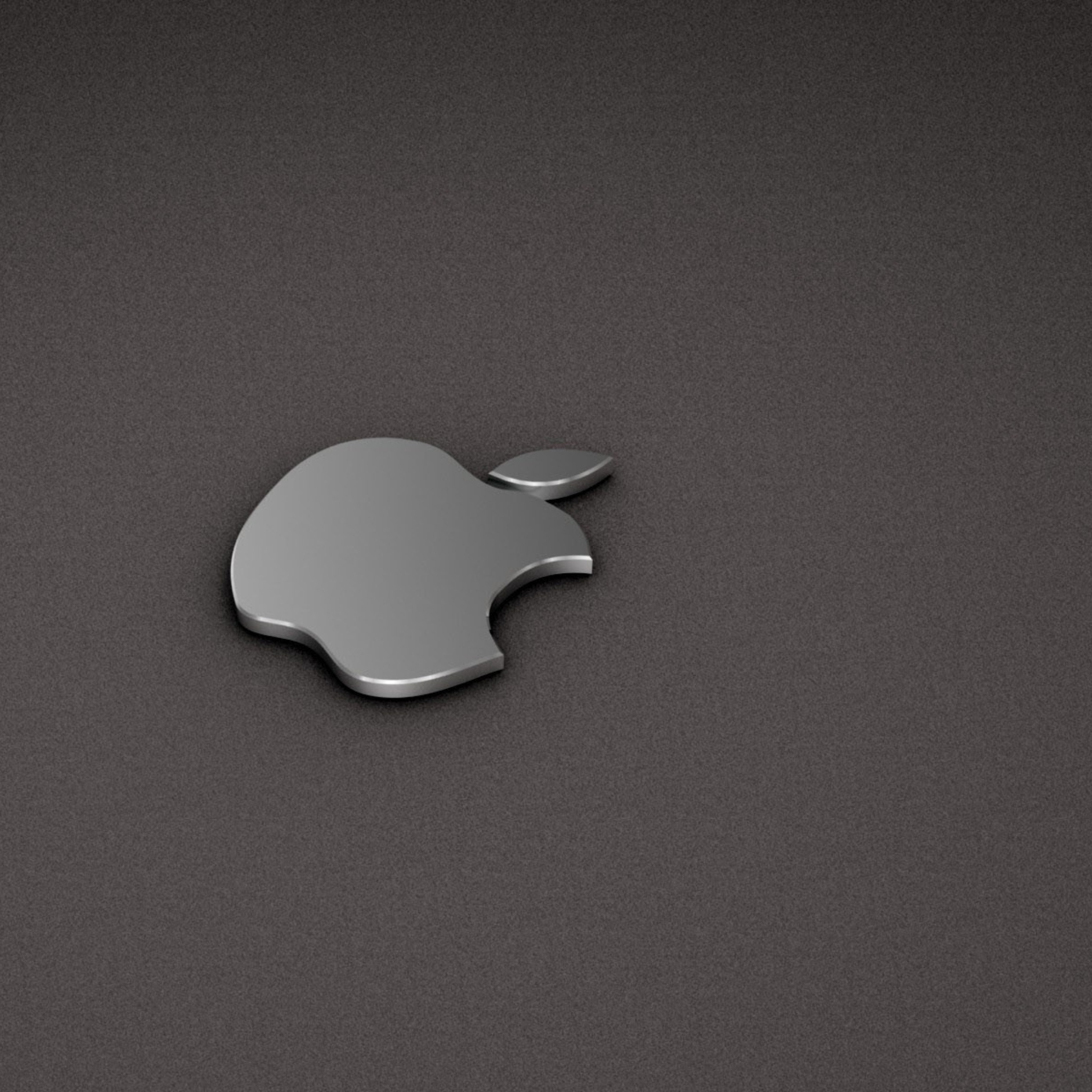 Apple Logo Metallic wallpaper 2048x2048