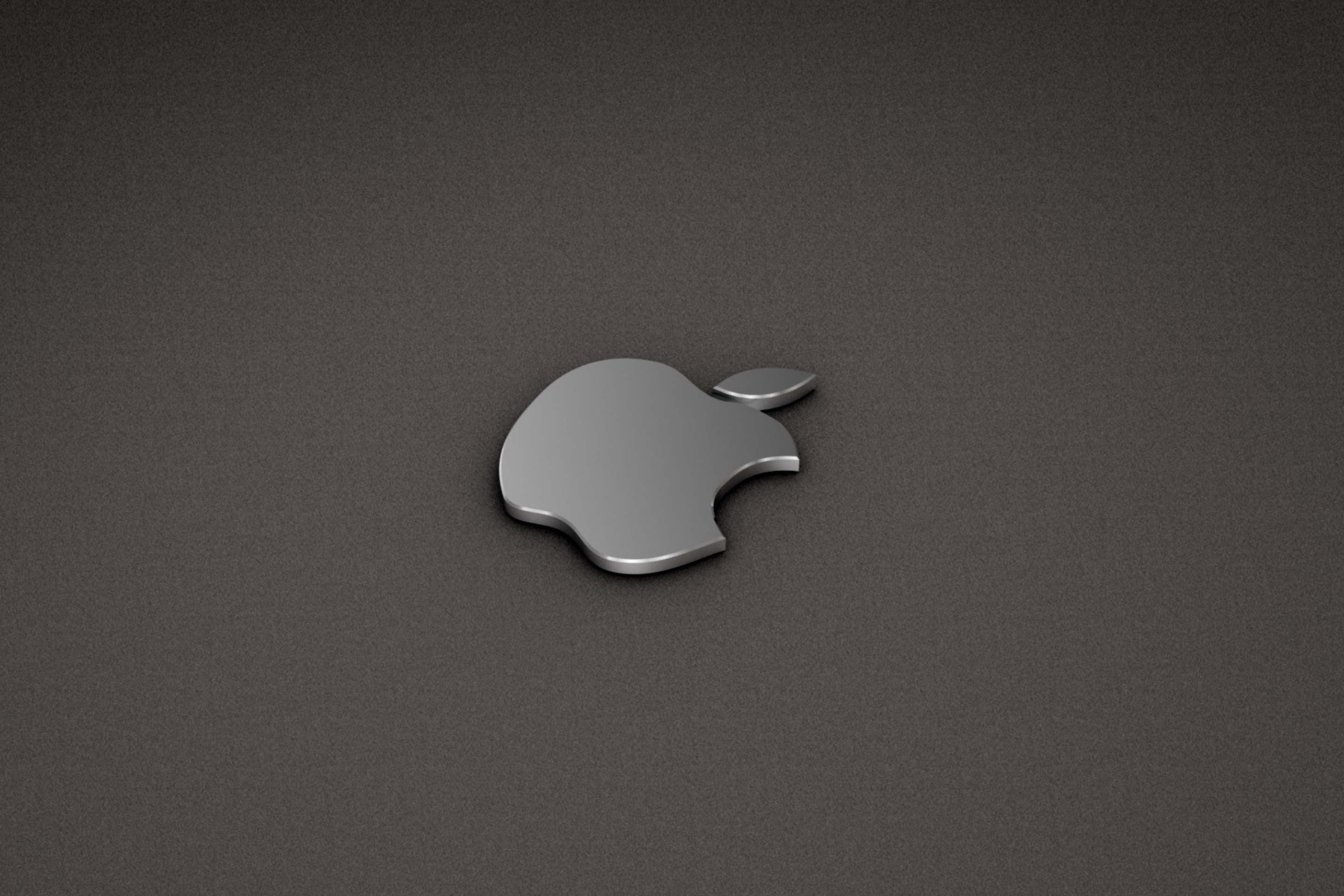 Das Apple Logo Metallic Wallpaper 2880x1920