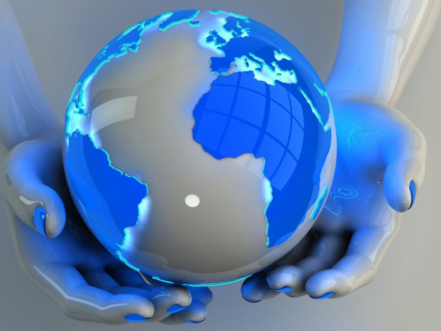 Globe wallpaper 640x480